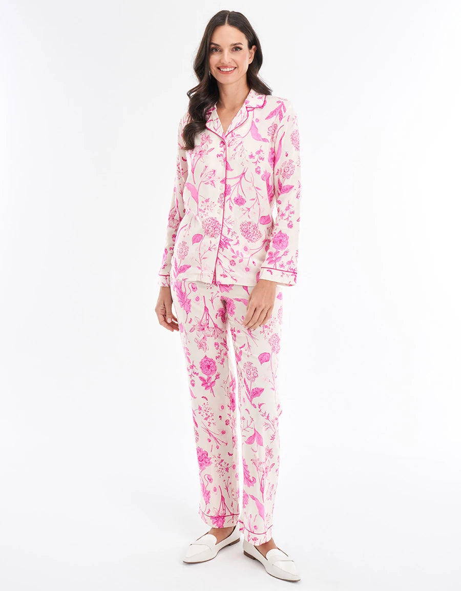 Floral Print Capri Pajama Set