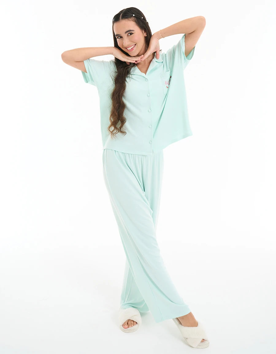 Ribbed Pajama Set