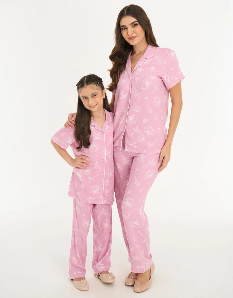 Floral Print Pajama Set
