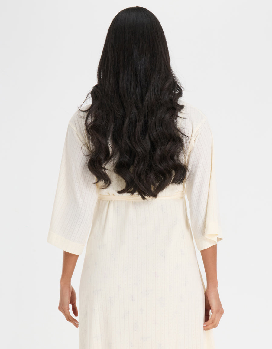 Pointelle Maternity Reception Dress and Robe