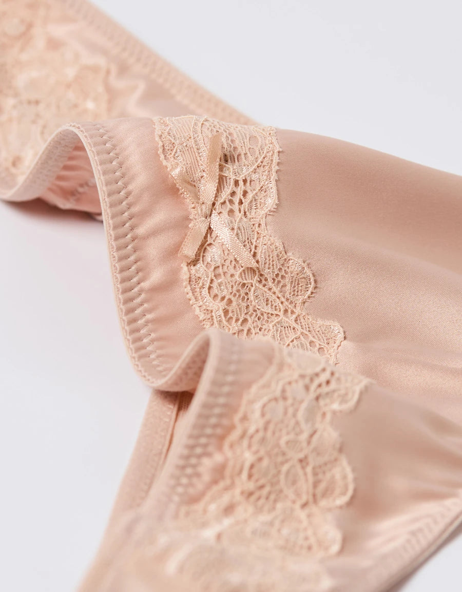Lace-Trim Thong Panty