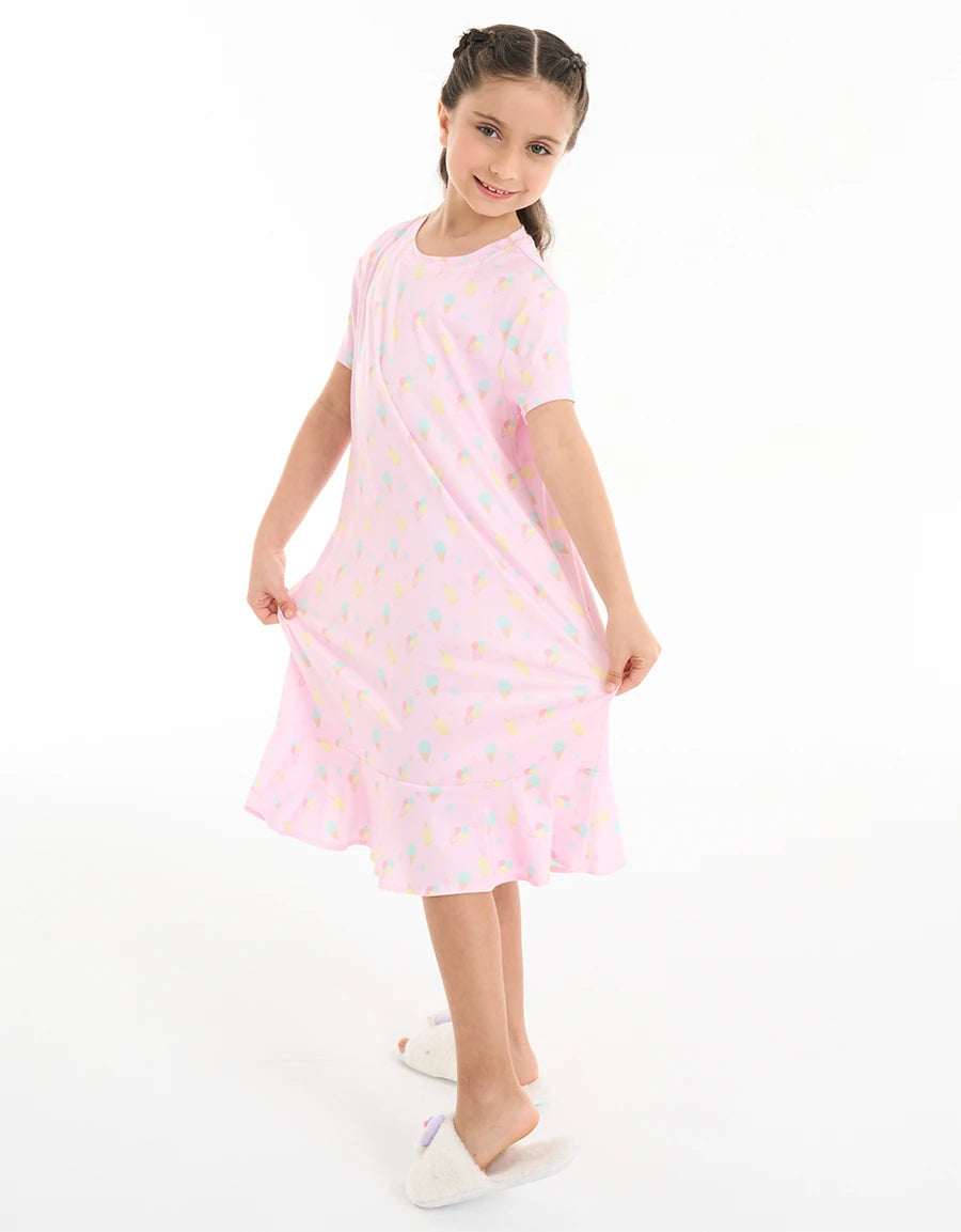 Ice Cream Print Sleep Dress