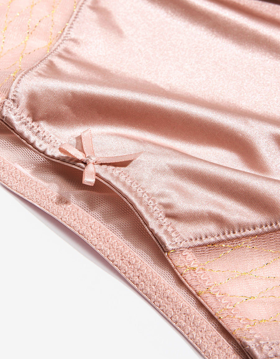 Satin Bikini Panty in Light Pink