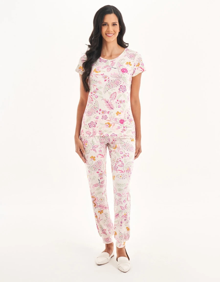 Paisley Print Pajama Set