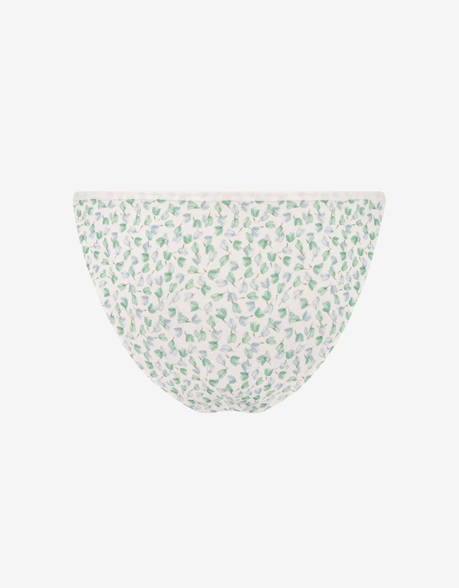 Floral Print Cotton Tanga Panty