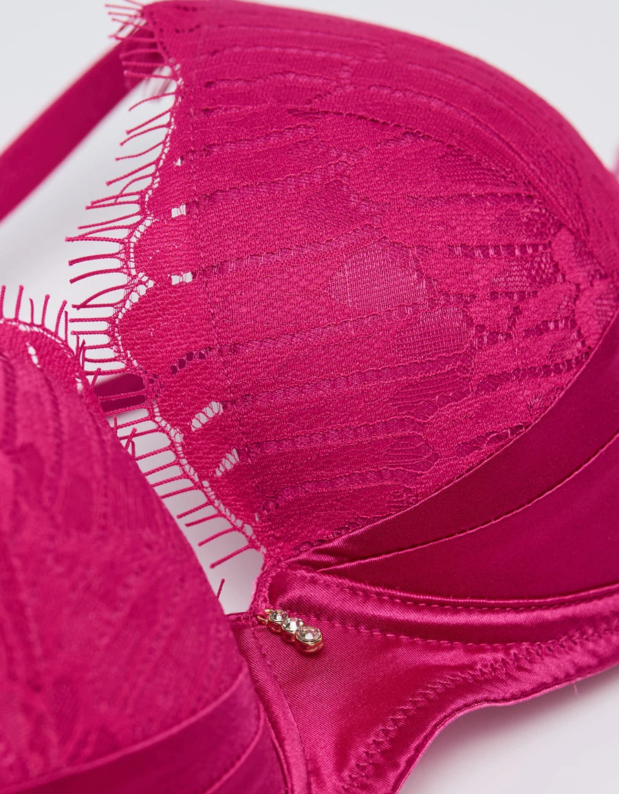 Lace Push-Up Plunge Bra