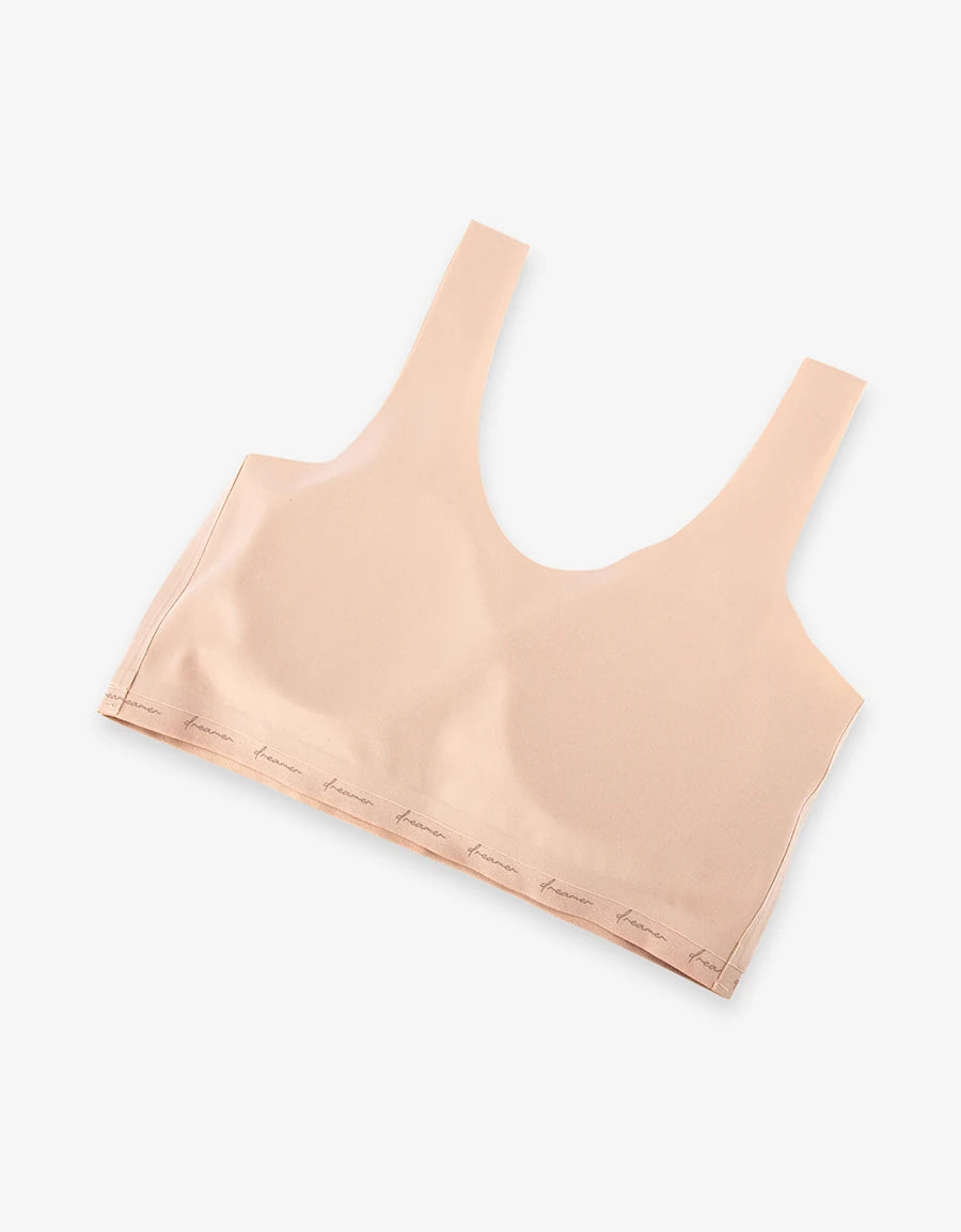 3-Pack Microfiber Padded Crop Top Bras