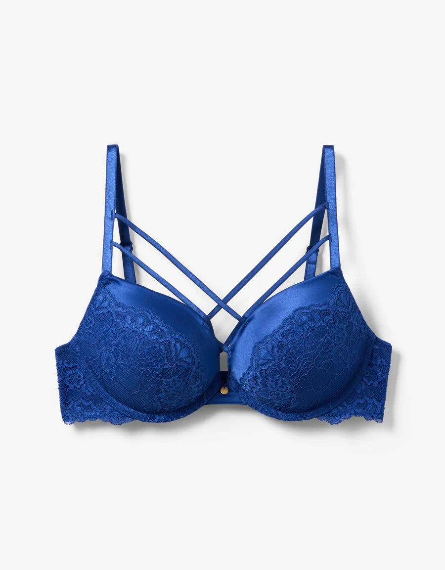 Lace Double Push-Up Plunge Bra