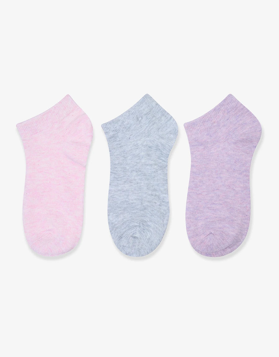3-Pack Cotton Liner Socks