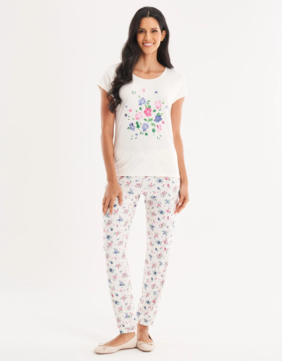 Floral Print Pajama Set
