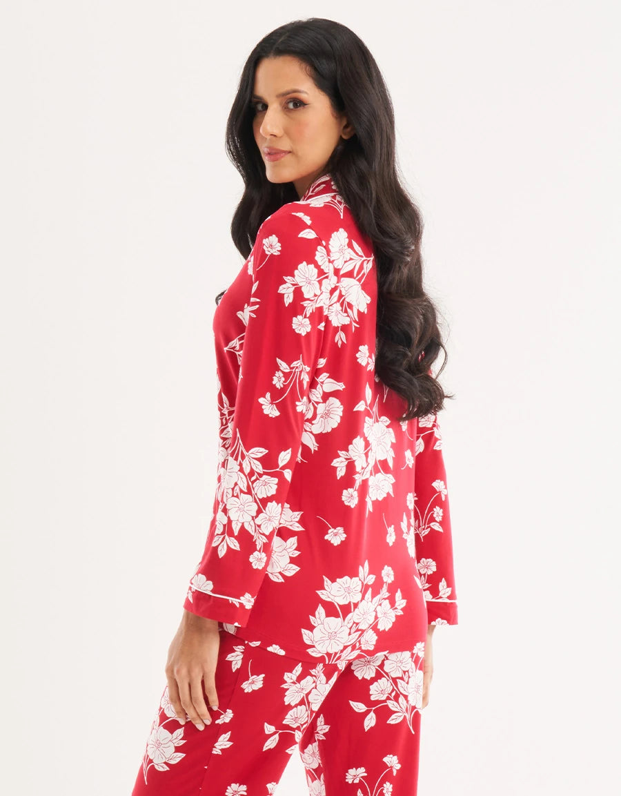 Floral Print Pajama Set