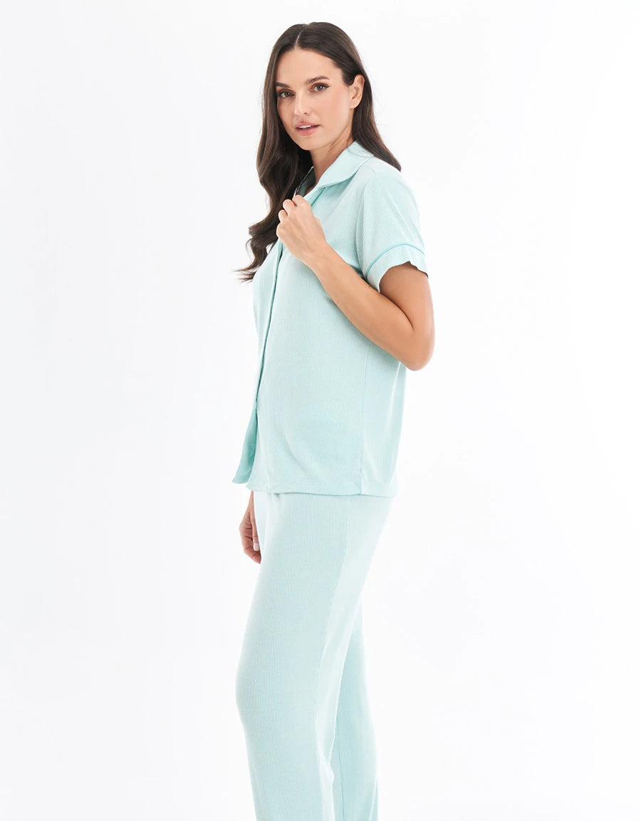 Rib Pajama Set