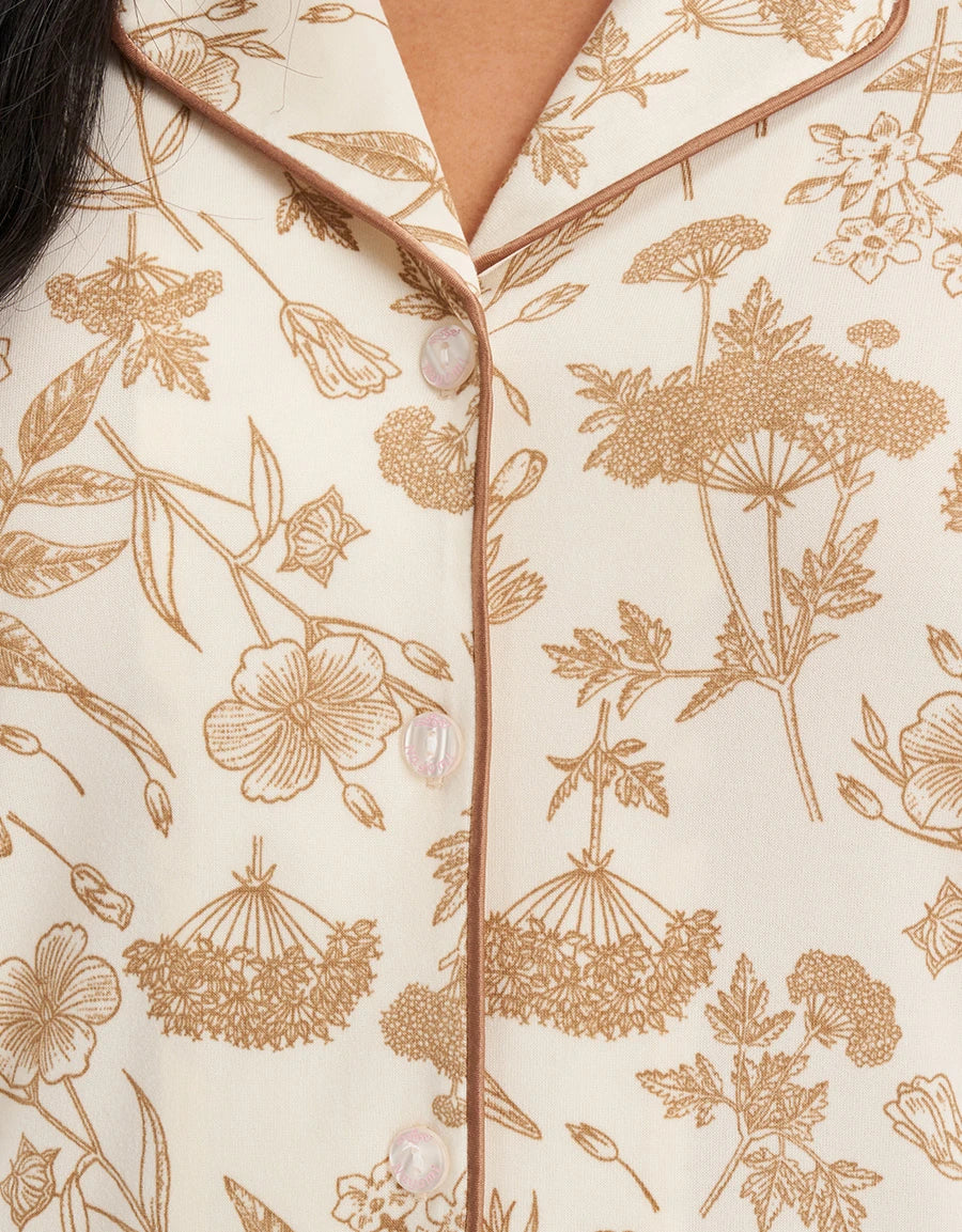 Floral Print Pajama Set