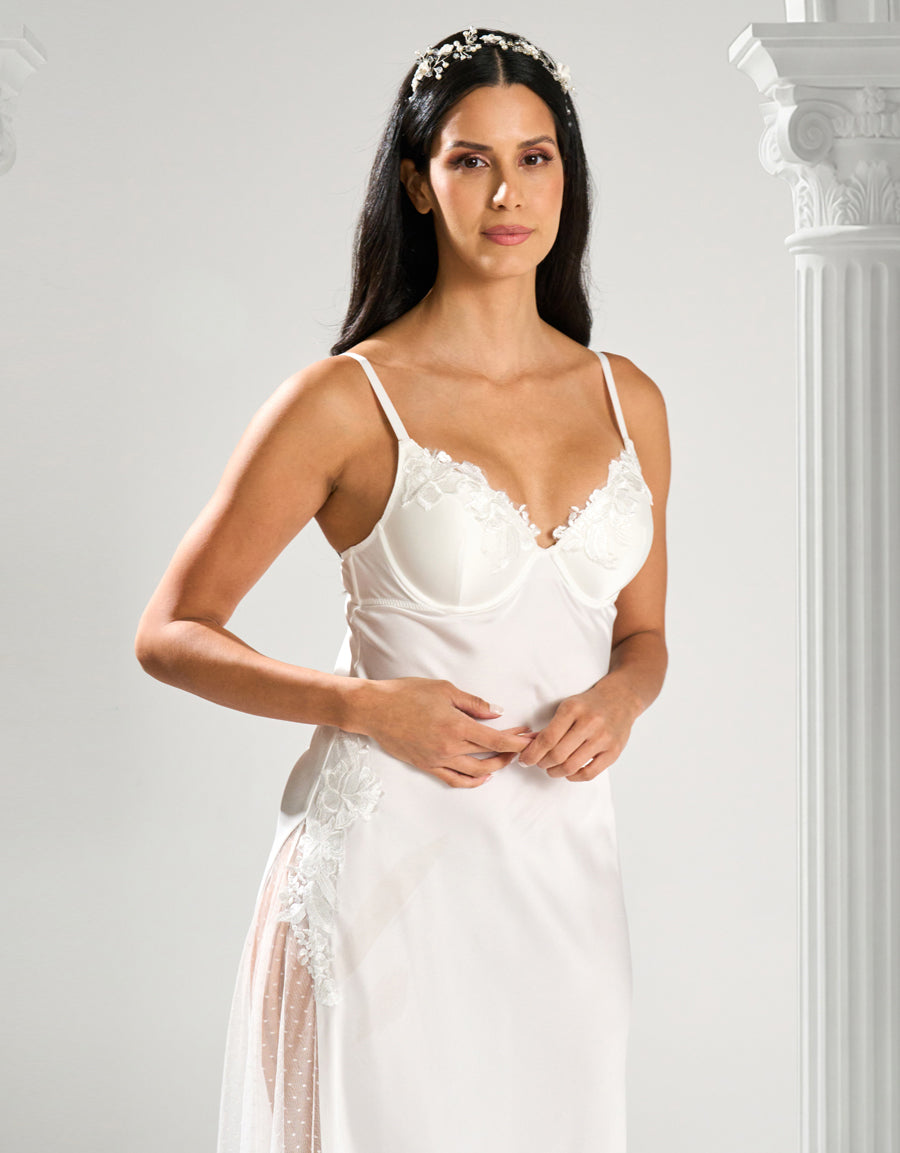 Satin Bridal Long Dress