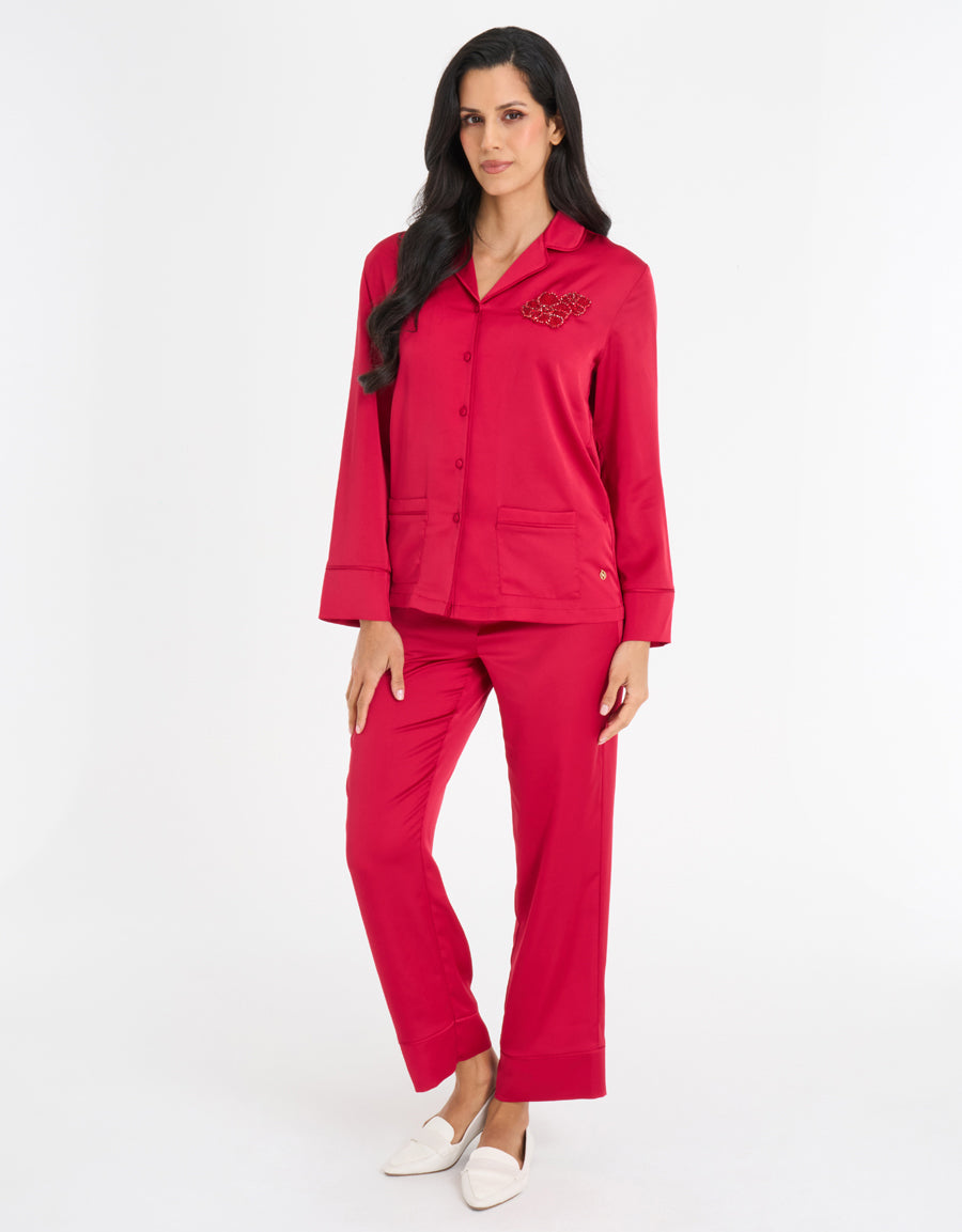 Satin Pajama Set