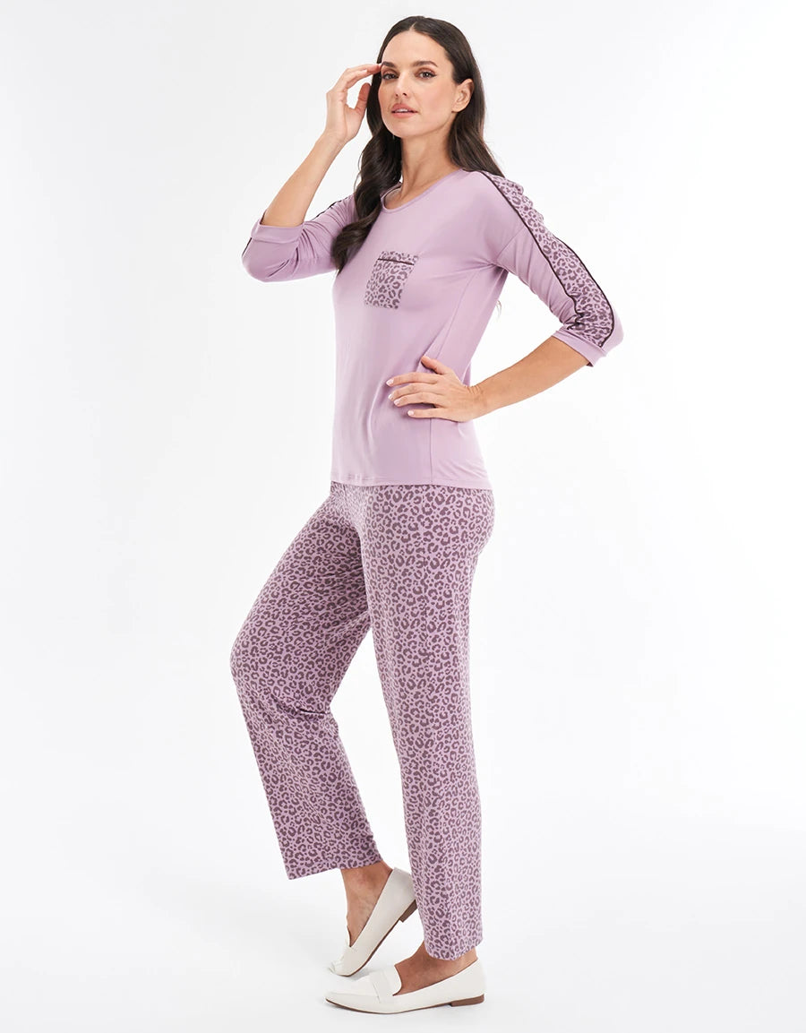 Leopard Print Pajama Set