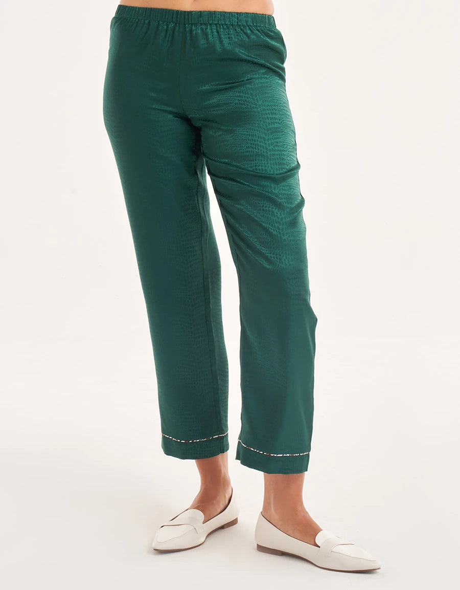 Jacquard Satin Pajama Set