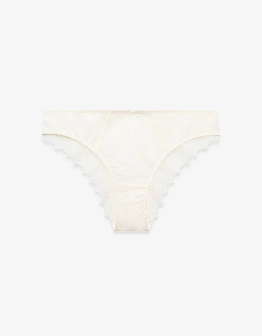 Lace-Trim Brazilian Panty