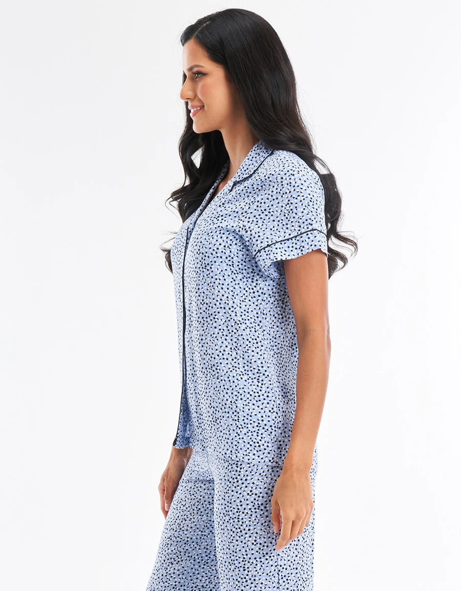Polka Dot Print Pajama Set