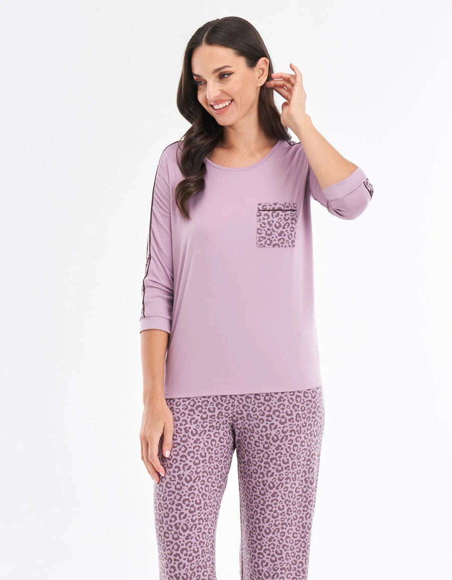 Leopard Print Pajama Set