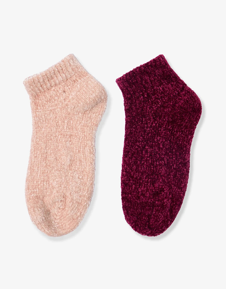 2-Pack Chenille Liner Socks