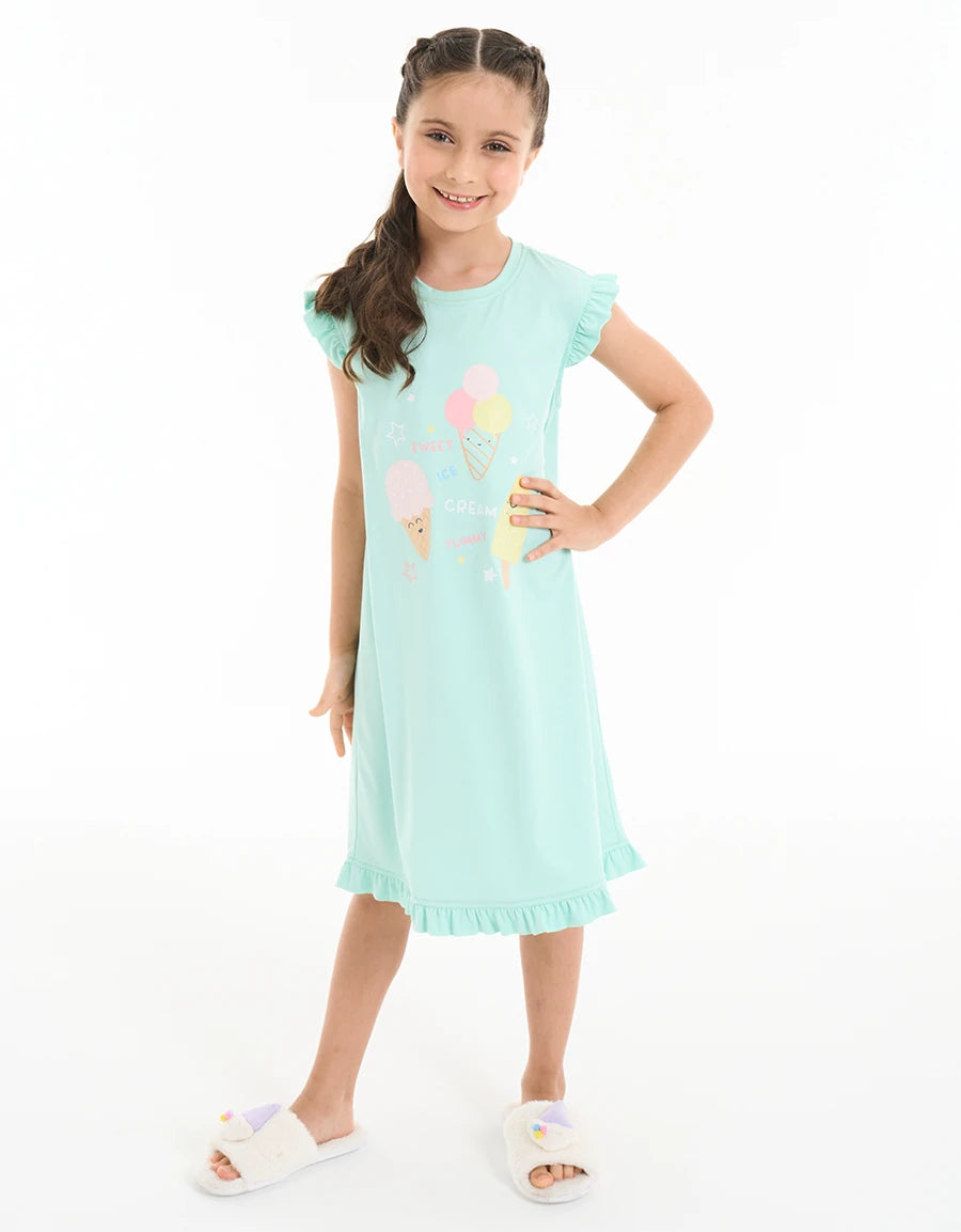 Ice Cream Print Sleep Dress
