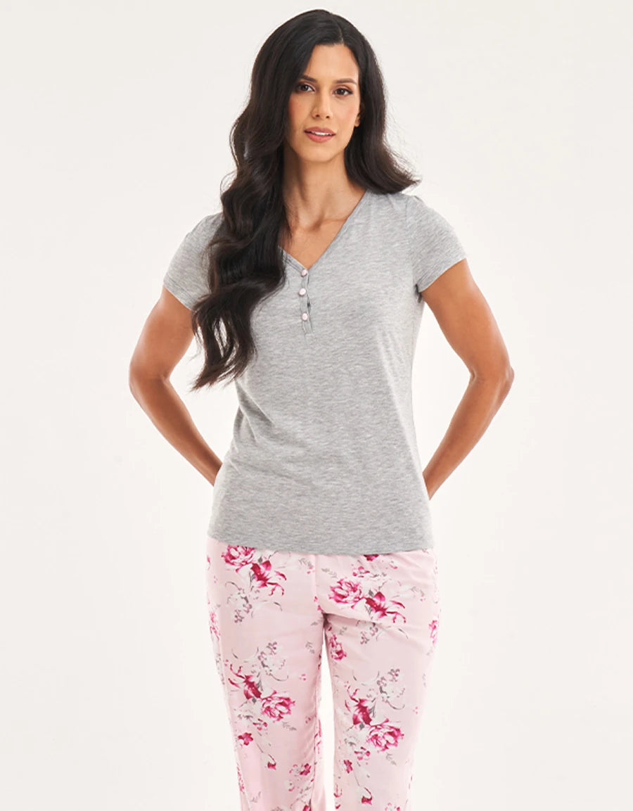 Floral Print Pajama Set
