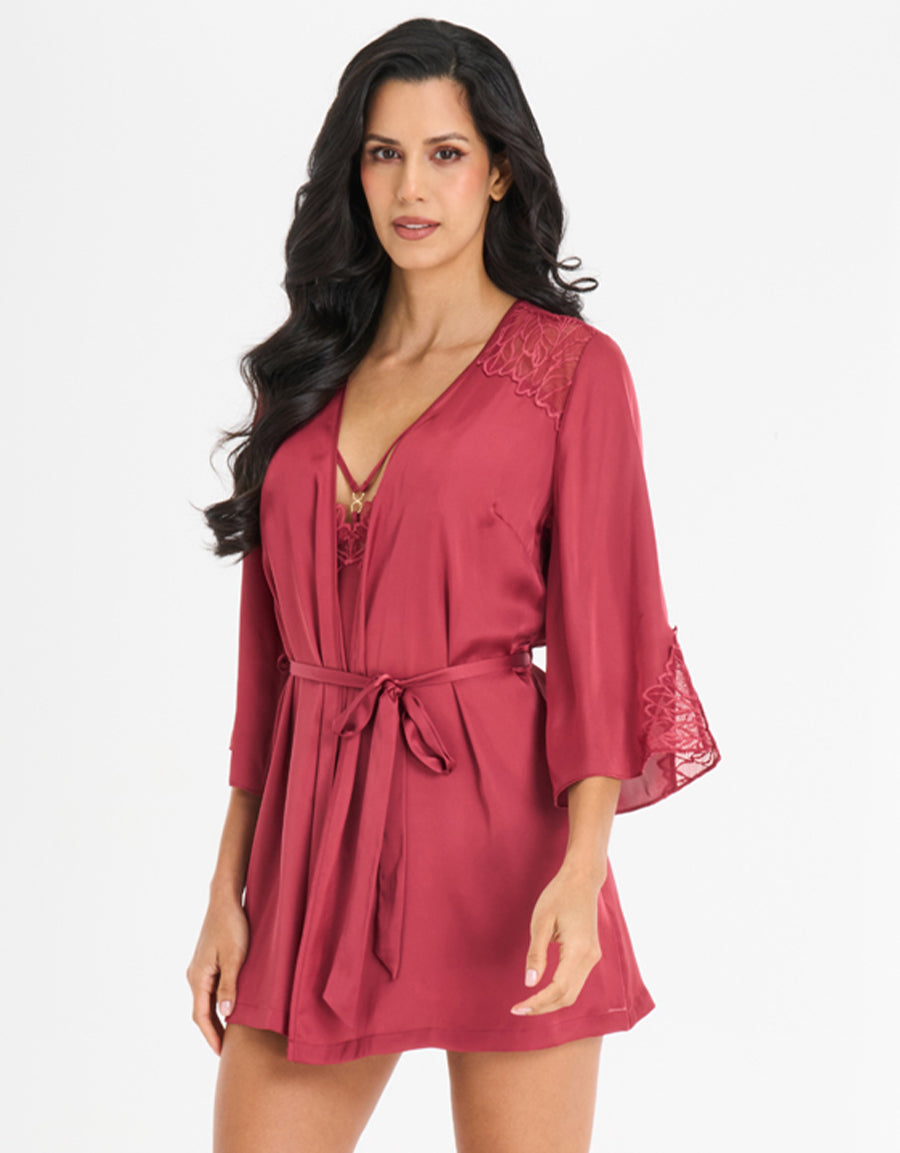Satin Short Robe