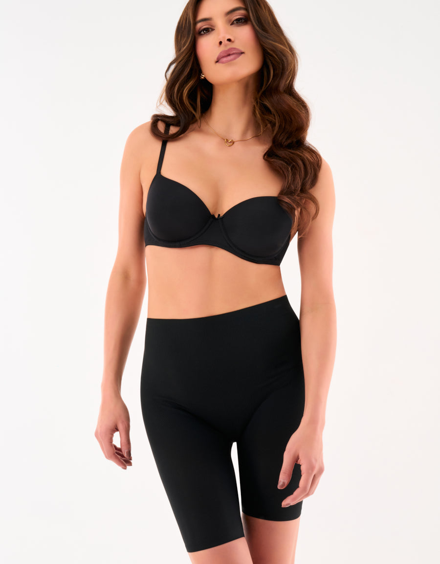 Microfiber Rib Long Leg Panty