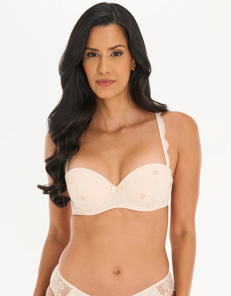 Floral Print Bridal Multiway Bra