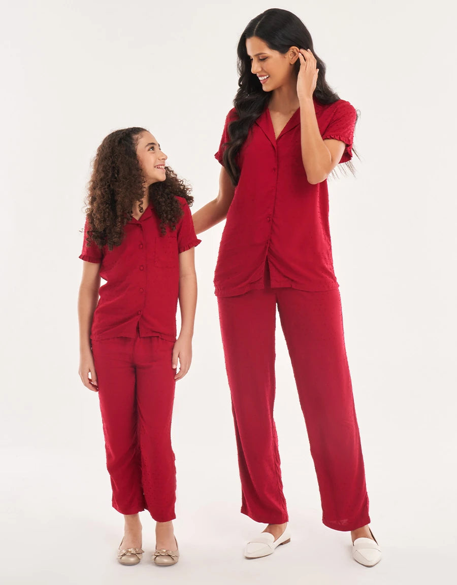 Dobby Pajama Set