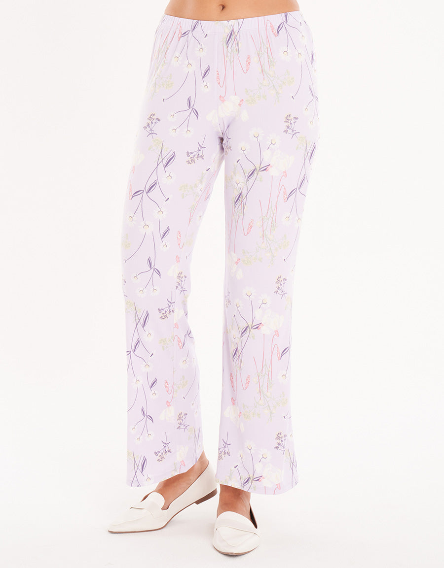 Soft-Touch Jersey Pajama Set - Short Sleeve & Long Trousers