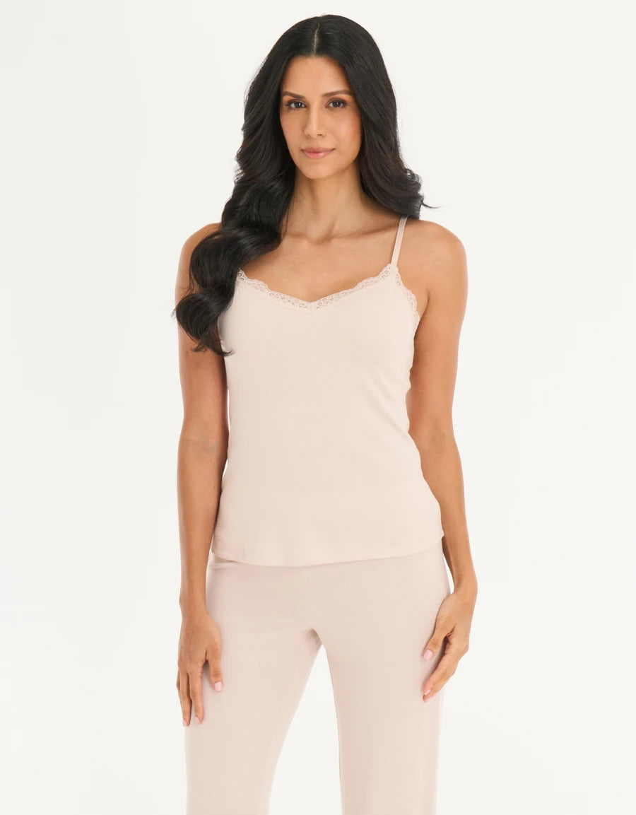 3-Piece Lace-Trim Pajama Set