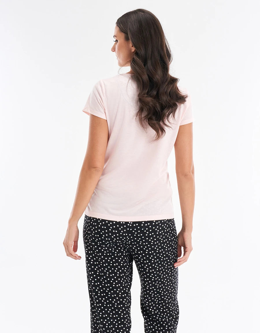 Polka Dot Print Pajama Set