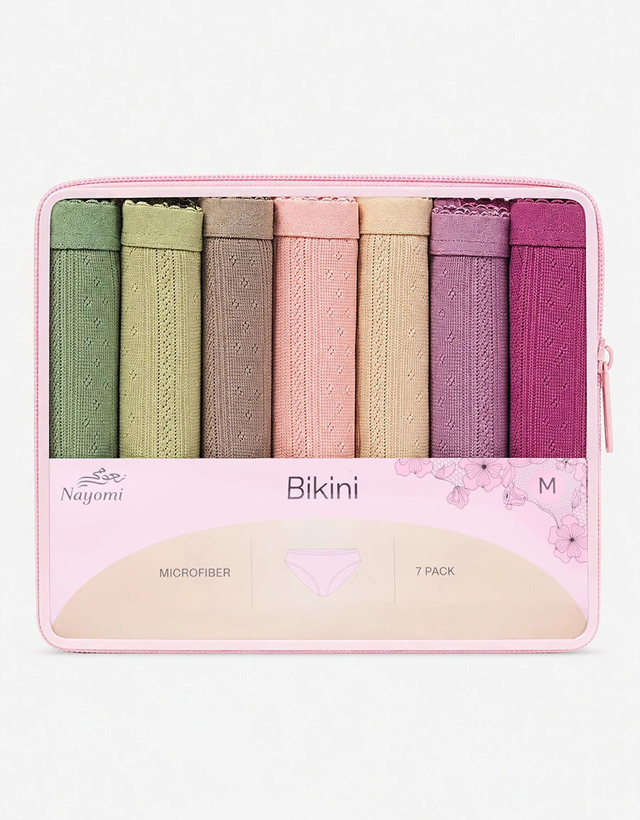 7-Pack Pointelle Bikini Panties