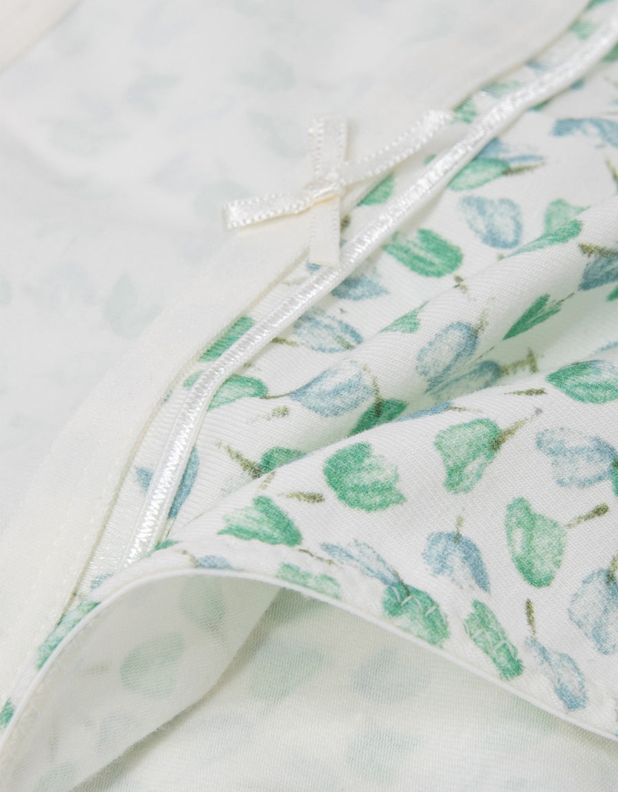 Floral Print Cotton Tanga Panty