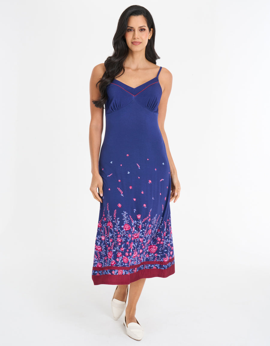 Floral Print Long Dress