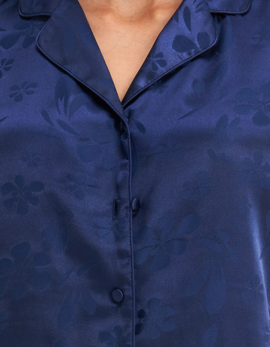 Jacquard Satin Pajama Set