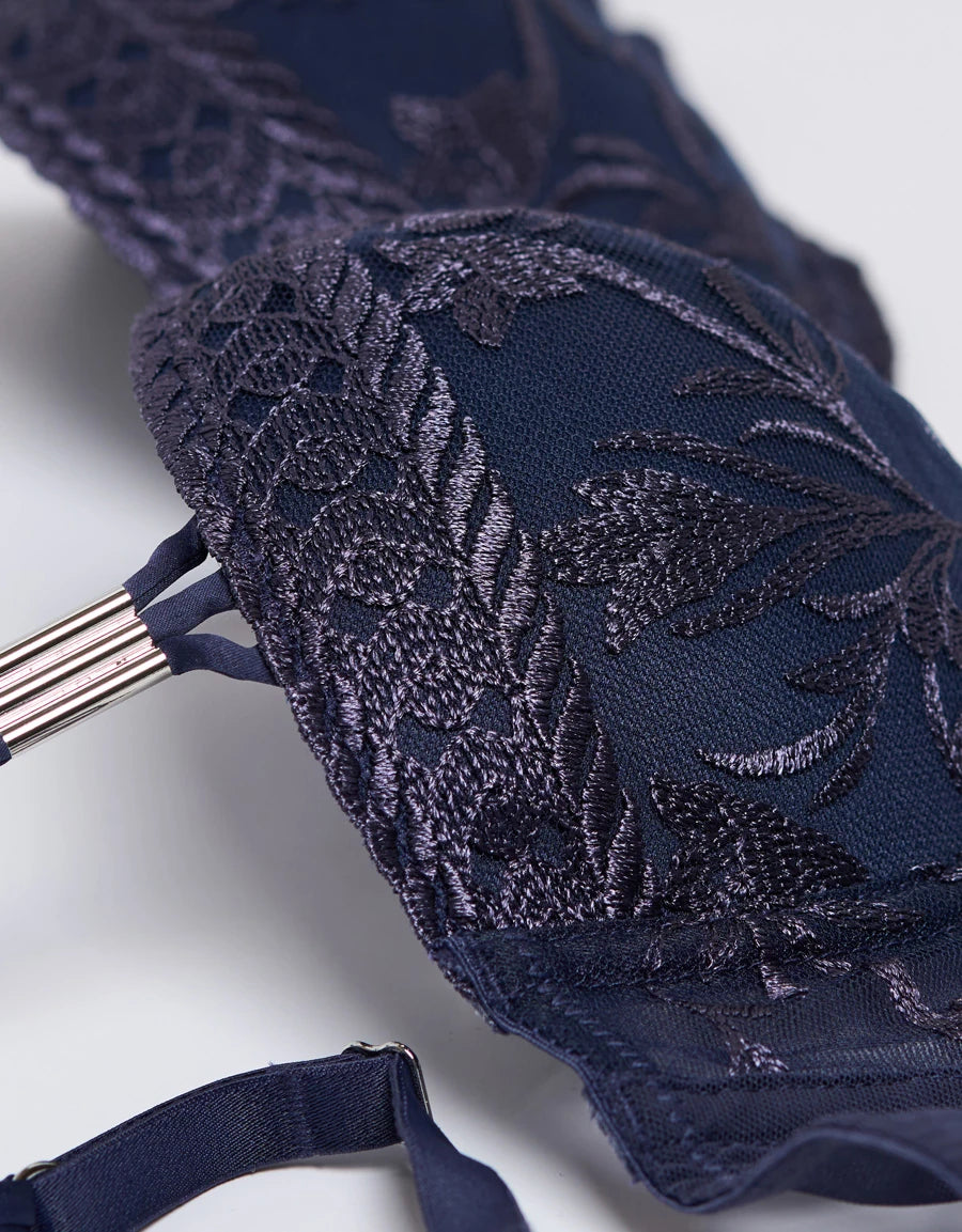 Embroidered Balconette Bra