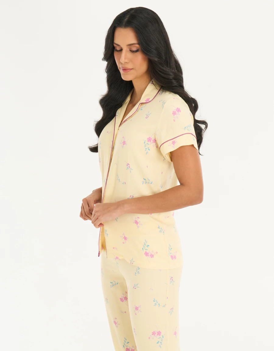 Floral Print Pajama Set
