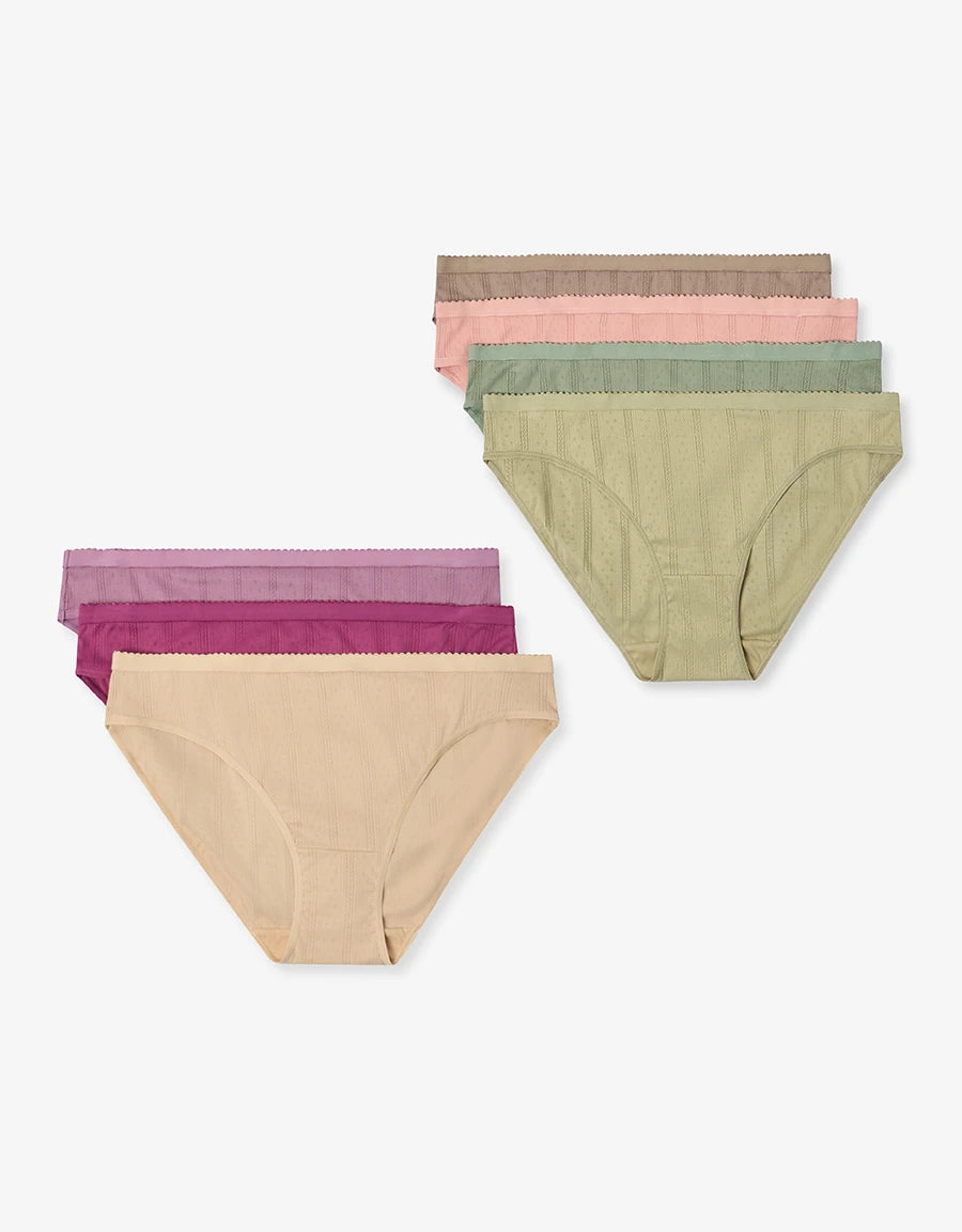 7-Pack Pointelle Bikini Panties