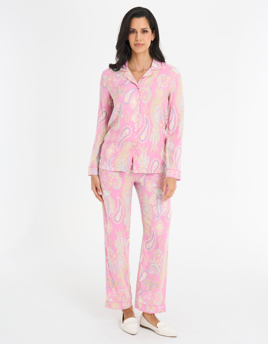 Paisley Print Pajama Set