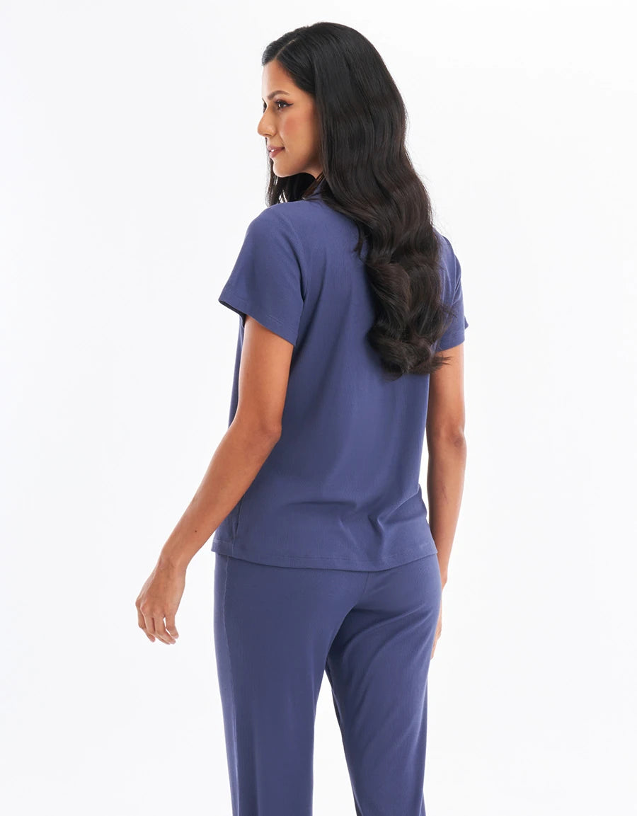 Ribbed Pajama Set