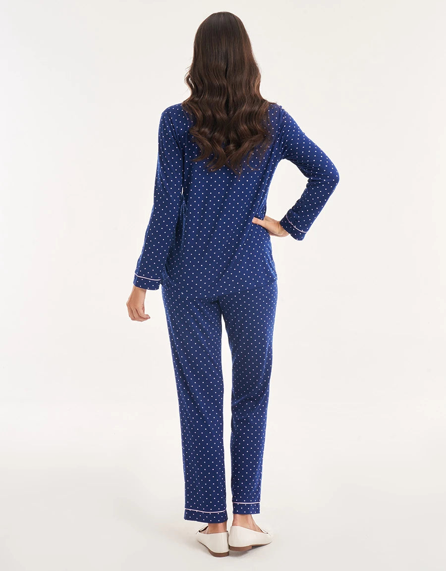 Polka Dot Print Pajama Set