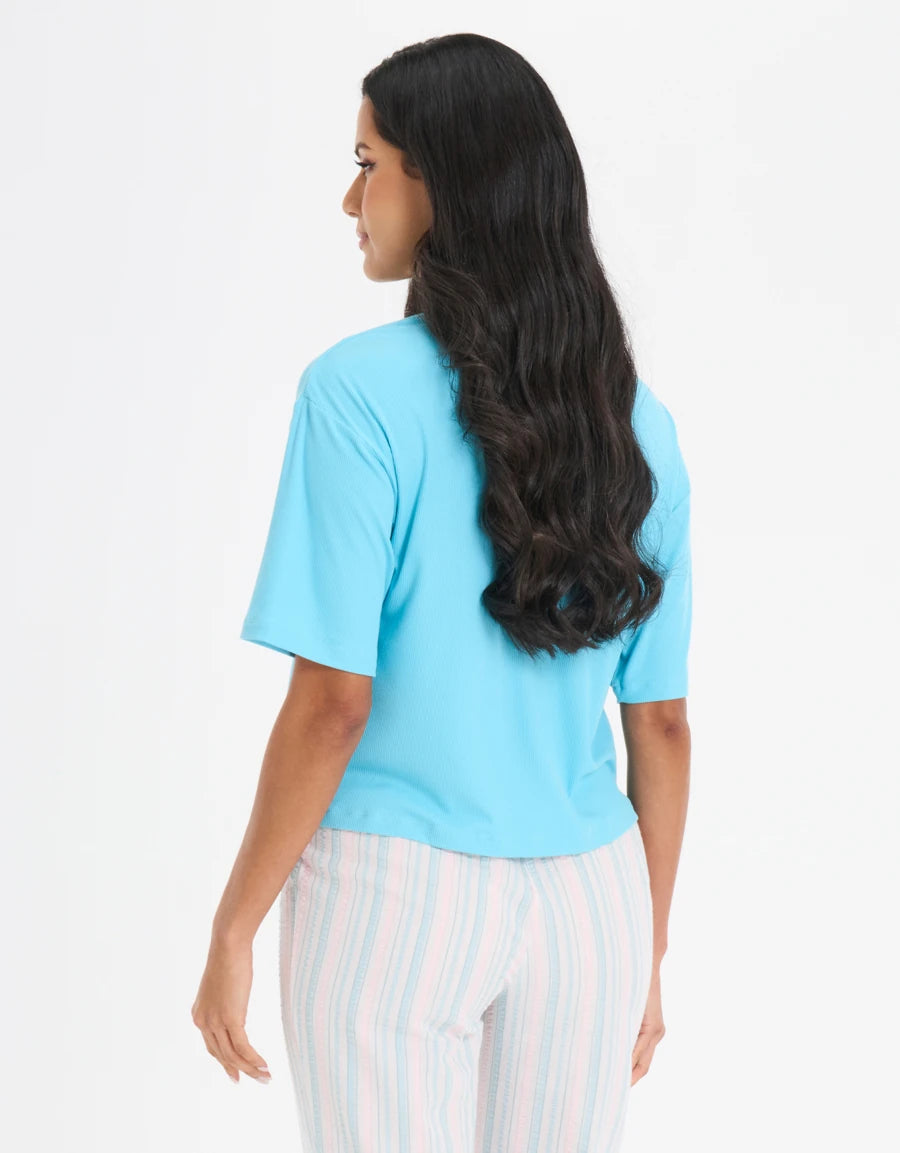 Striped Seersucker Pajama Set