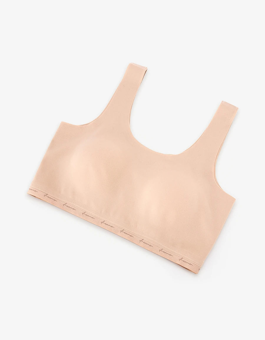 3-Pack Microfiber Padded Crop Top Bras
