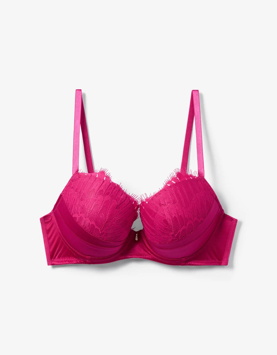 Lace Push-Up Plunge Bra
