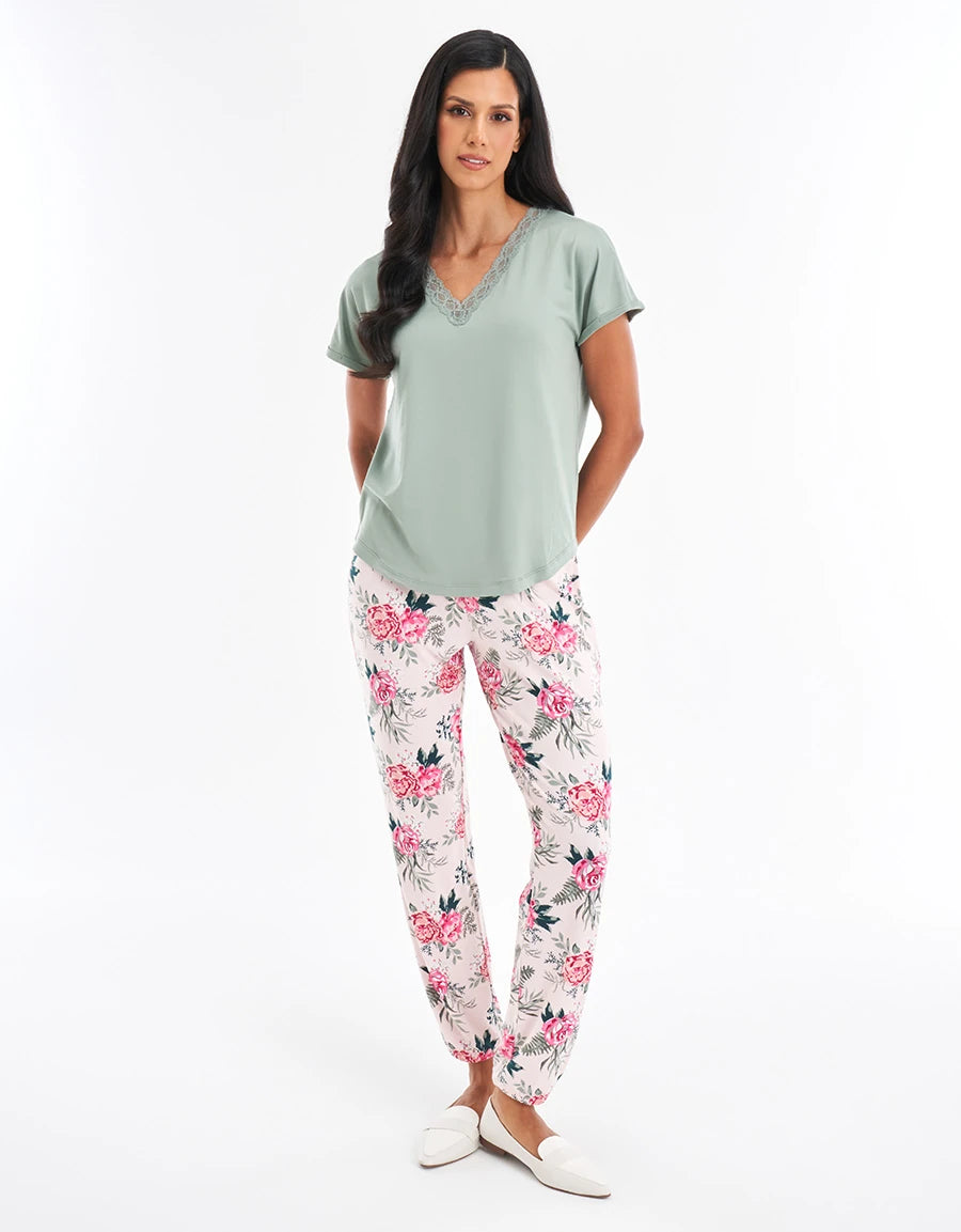 Floral Print Pajama Set
