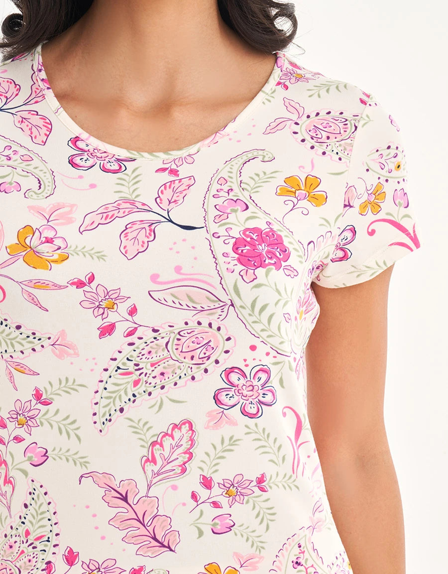 Paisley Print Pajama Set