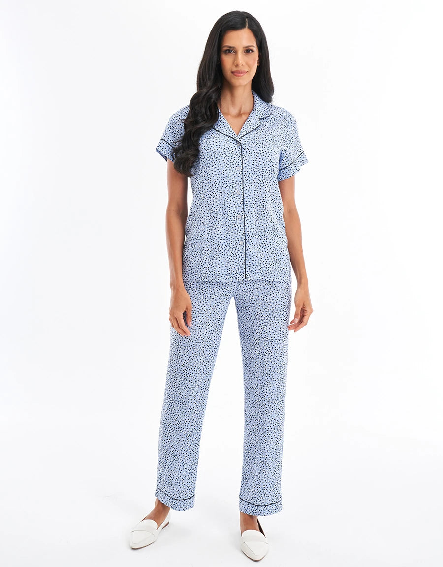 Polka Dot Print Pajama Set